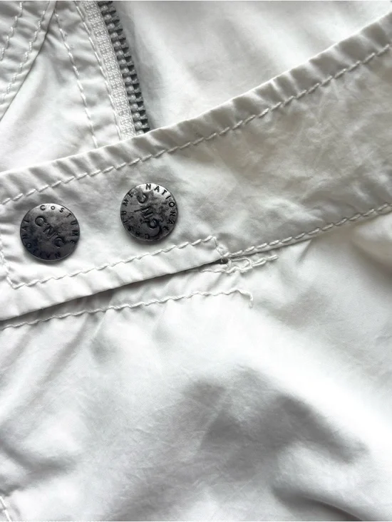 Vintage CNC Costume National White Asymmetric Zip Moto/Windbreaker Jacket - Picture 12 of 12